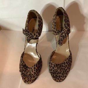 Manolo Blahnik leopard sandals
